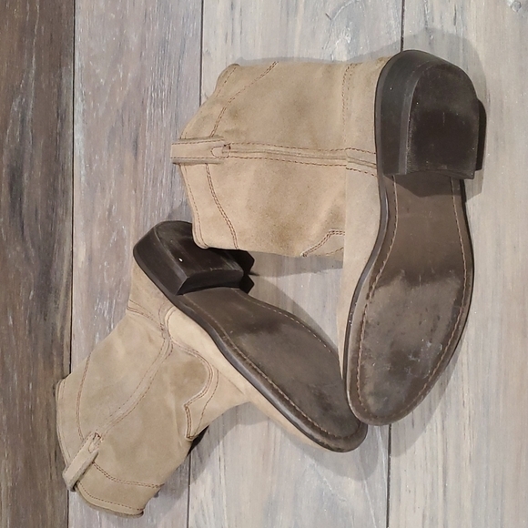 Steve Madden Lasoo leather Y2K shoes boots heels sz 7M - Picture 5 of 15